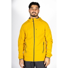 Maul Functional Jacket Alpelhorn II - sporty stretch jacket with hood, breathable, water-repellent - yellow Men